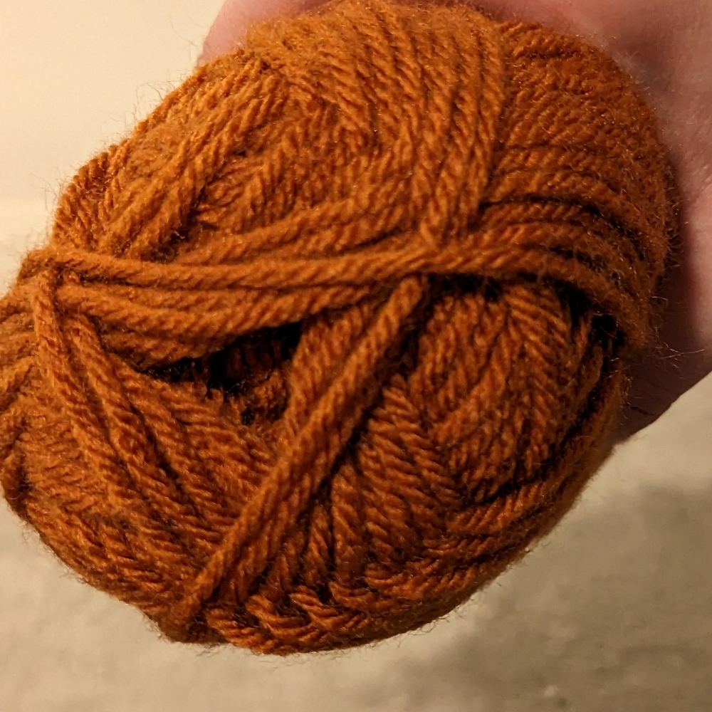 YARN Orange Acrylic Worsted